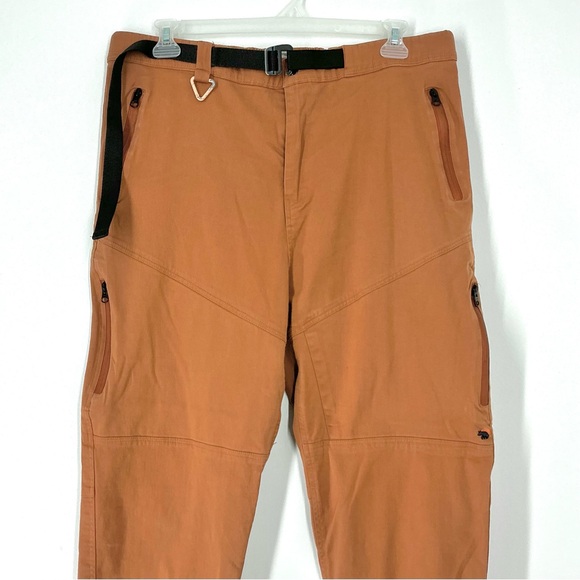 Wondery Pants - Wondery Outdoor Hiking Pants Women Size XXL Orange w/Belt Multiple Zip‎ Pockets